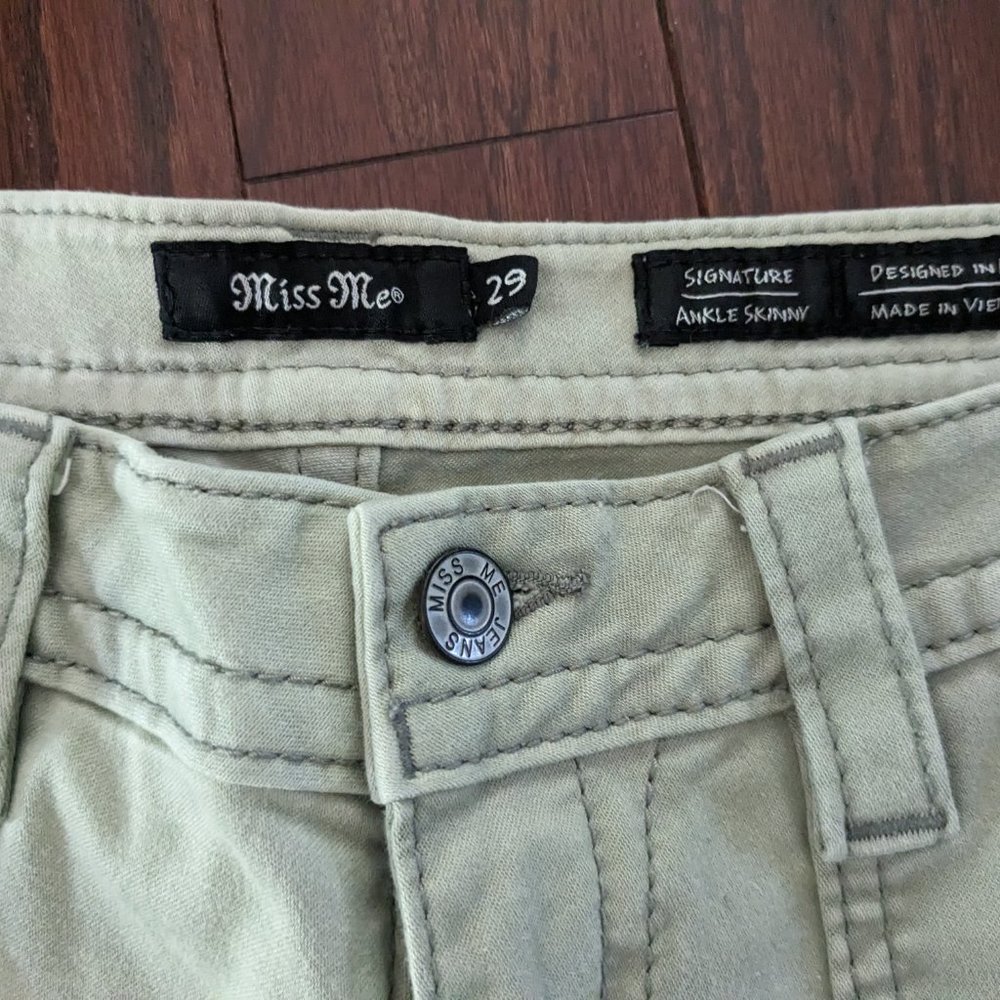 Select Signature Ankle Skinny Stretch Jean - Beautiful Sage Green - Picture 5 of 6